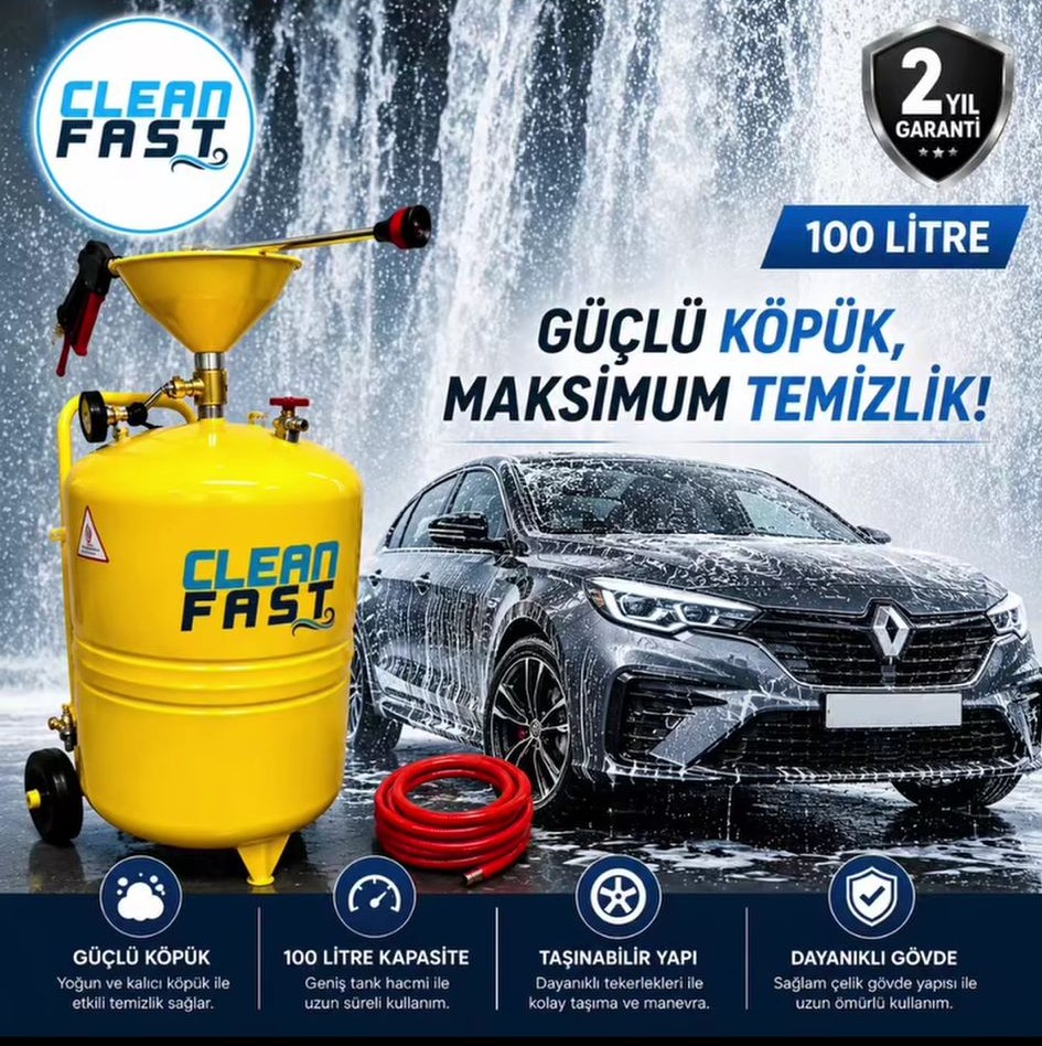 100 Litre Profesyonel Köpük Tankı